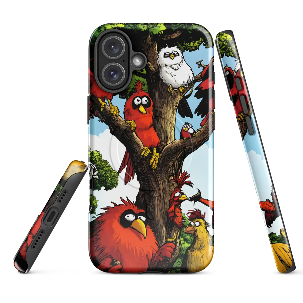 Whimsical Avian Gathering