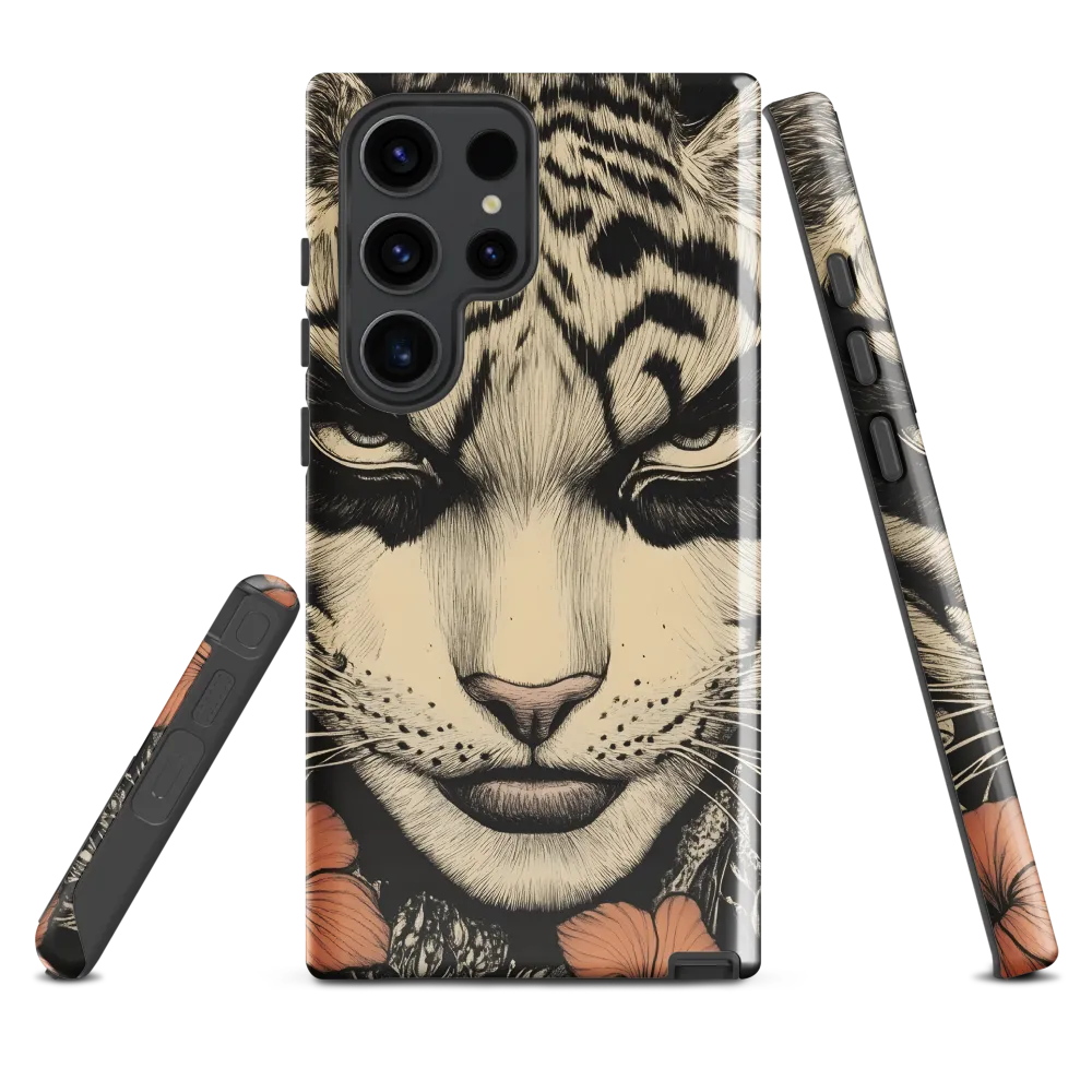 Feline Majesty: The Human-Leopard Connection | Phone Case |  S23 Ultra | Tough Case | Glossy