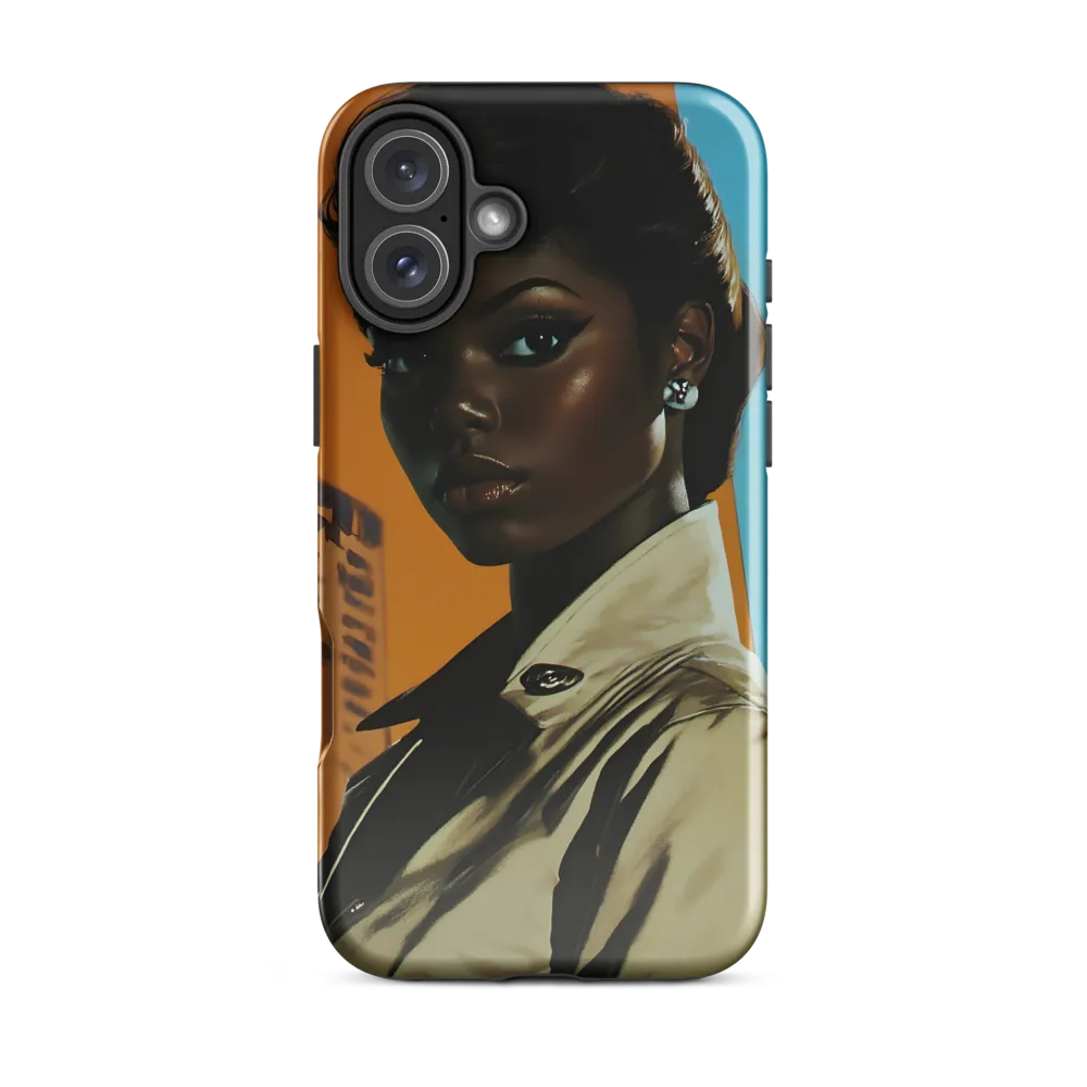 Urban Elegance: A Portrait of Confidence | Phone Case |  16 Plus | Tough Case | Glossy