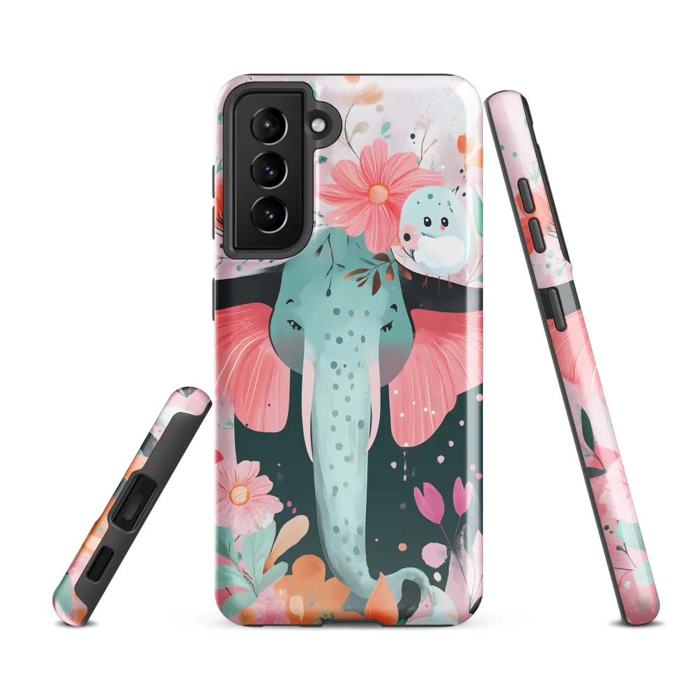 Whimsical Elephant in Bloom