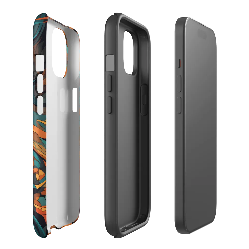 Fierce Royalty: A Geometric Exploration of Lions | Phone Case |  15 | Tough Case | Matte