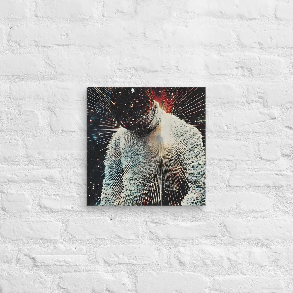 Ethereal Astronaut: A Journey Through the Cosmos | Canvas | 14″×14″