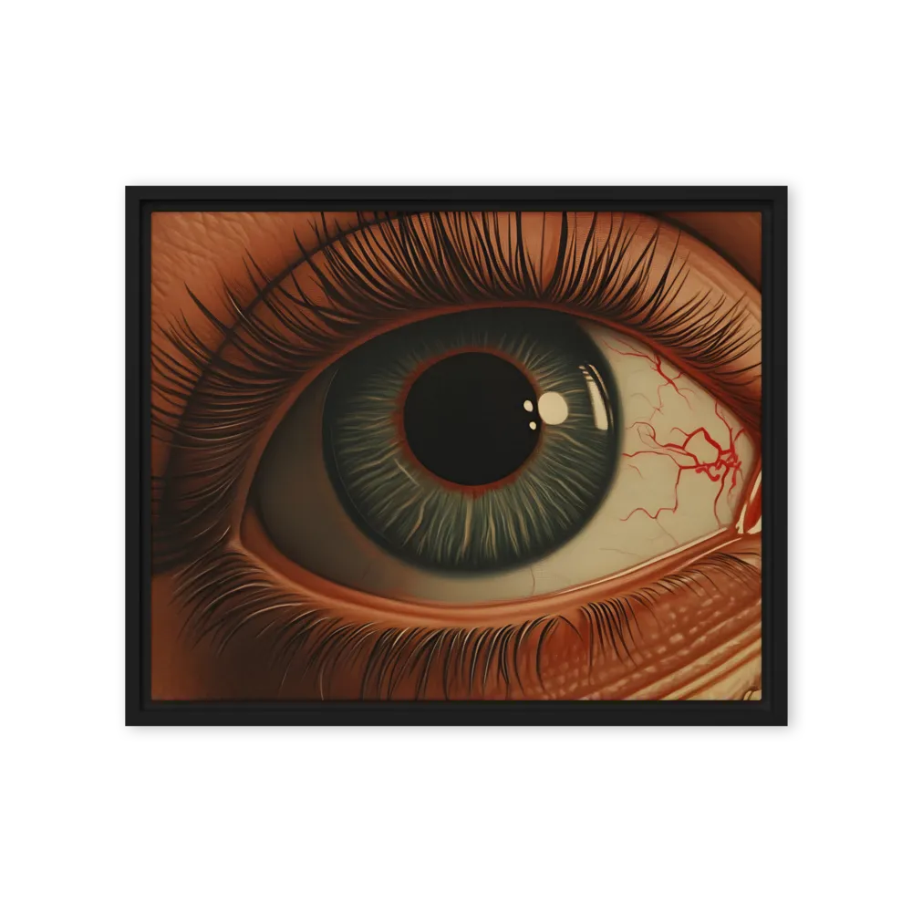 The Gaze of Anatomy | Canvas with Black Frame | 16″×20″