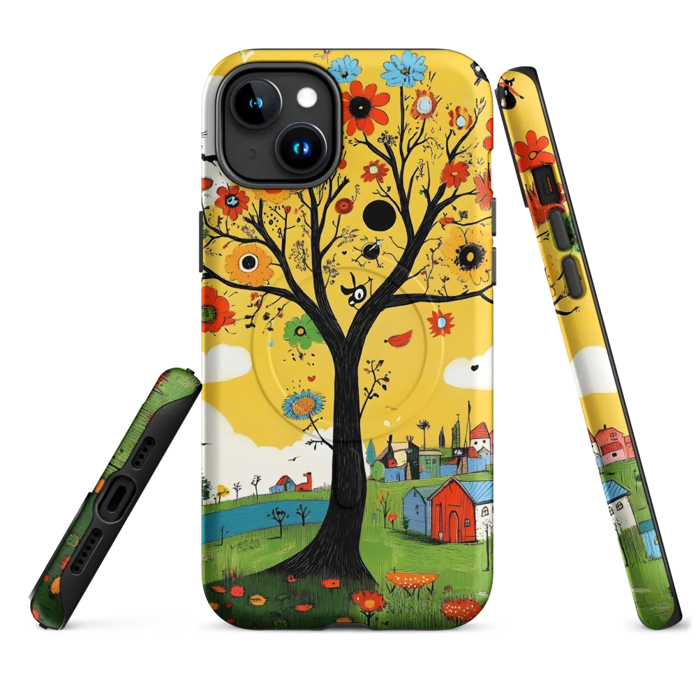 Whimsical Blooms of Life | Phone Case |  15 Plus | MagSafe® Tough Case | Matte