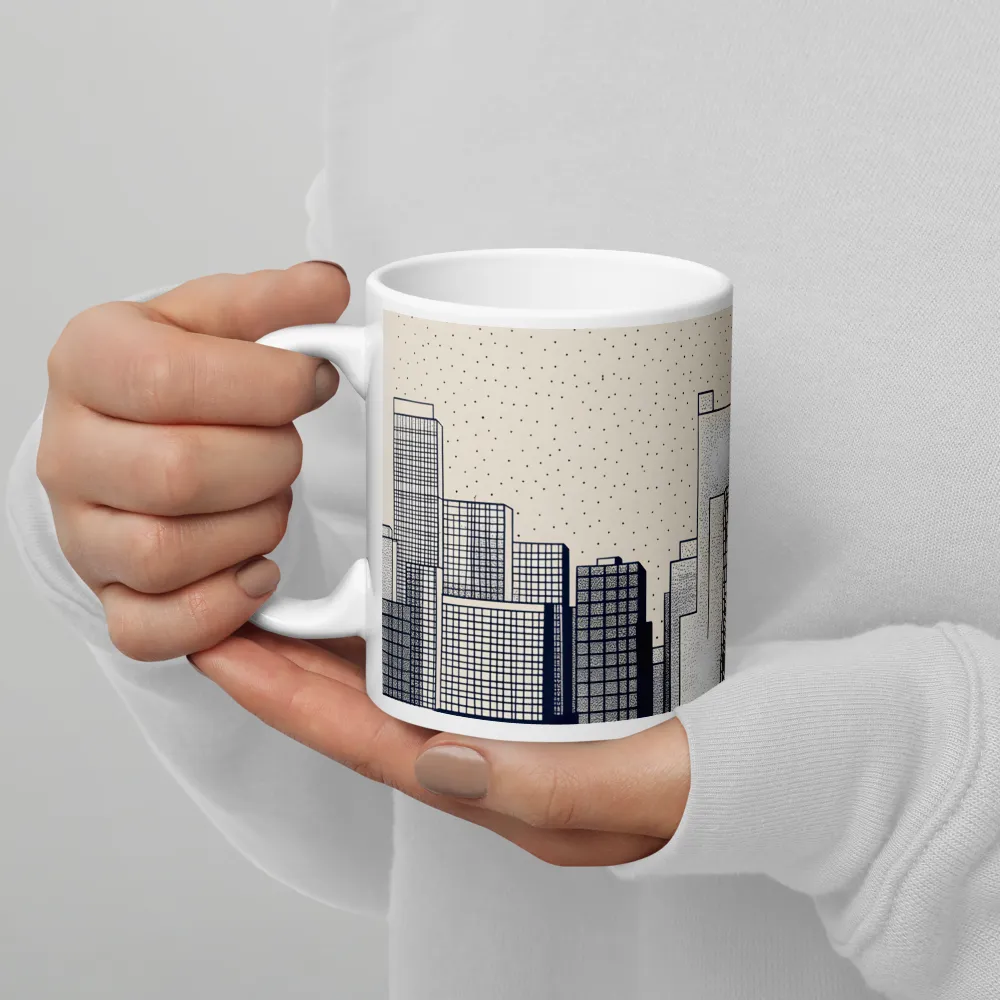 Urban Patterns: A Minimalist Skyline | Mug with White inside | 11 oz