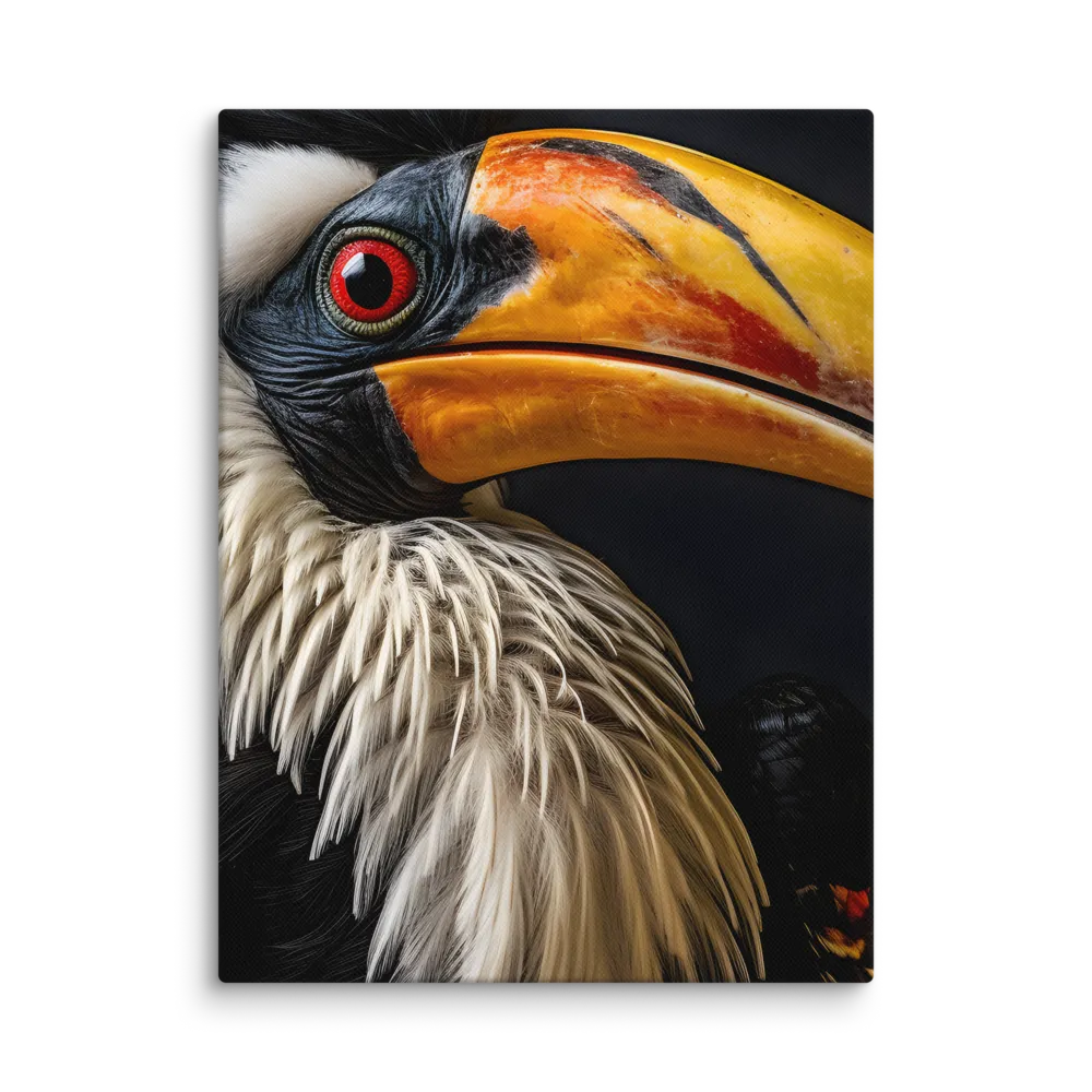 Majestic Hornbill Portrait | Canvas | 12″×16″