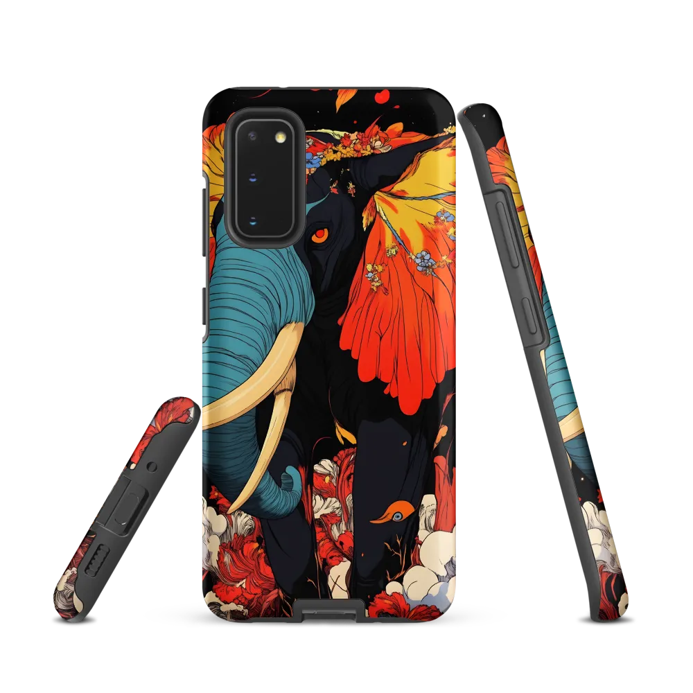 Majesty of the Floral Elephant | Phone Case |  S20 | Tough Case | Matte