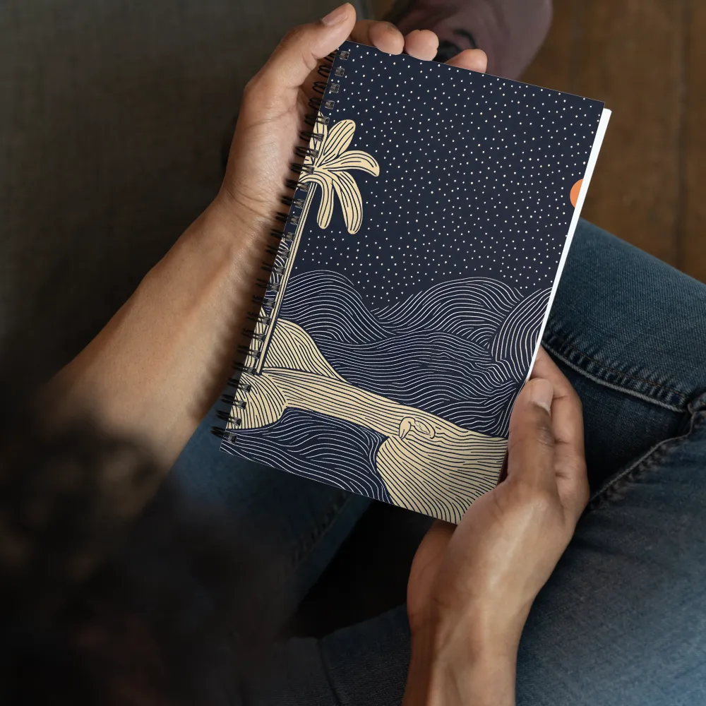 Serenity Under Stars | Spiral Notebook