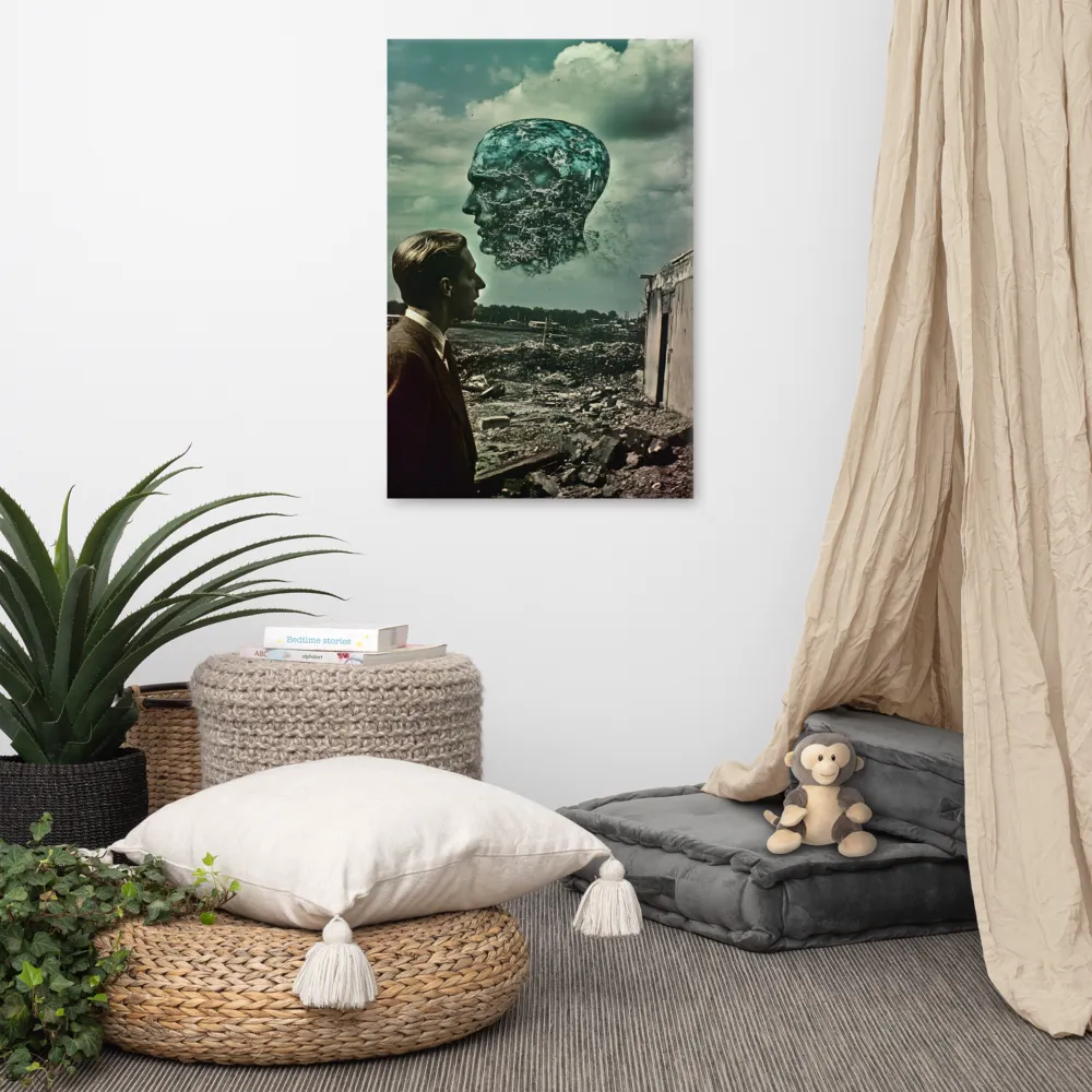 Ethereal Reflections: Identity in a Fragmented World | Canvas | 24″×36″