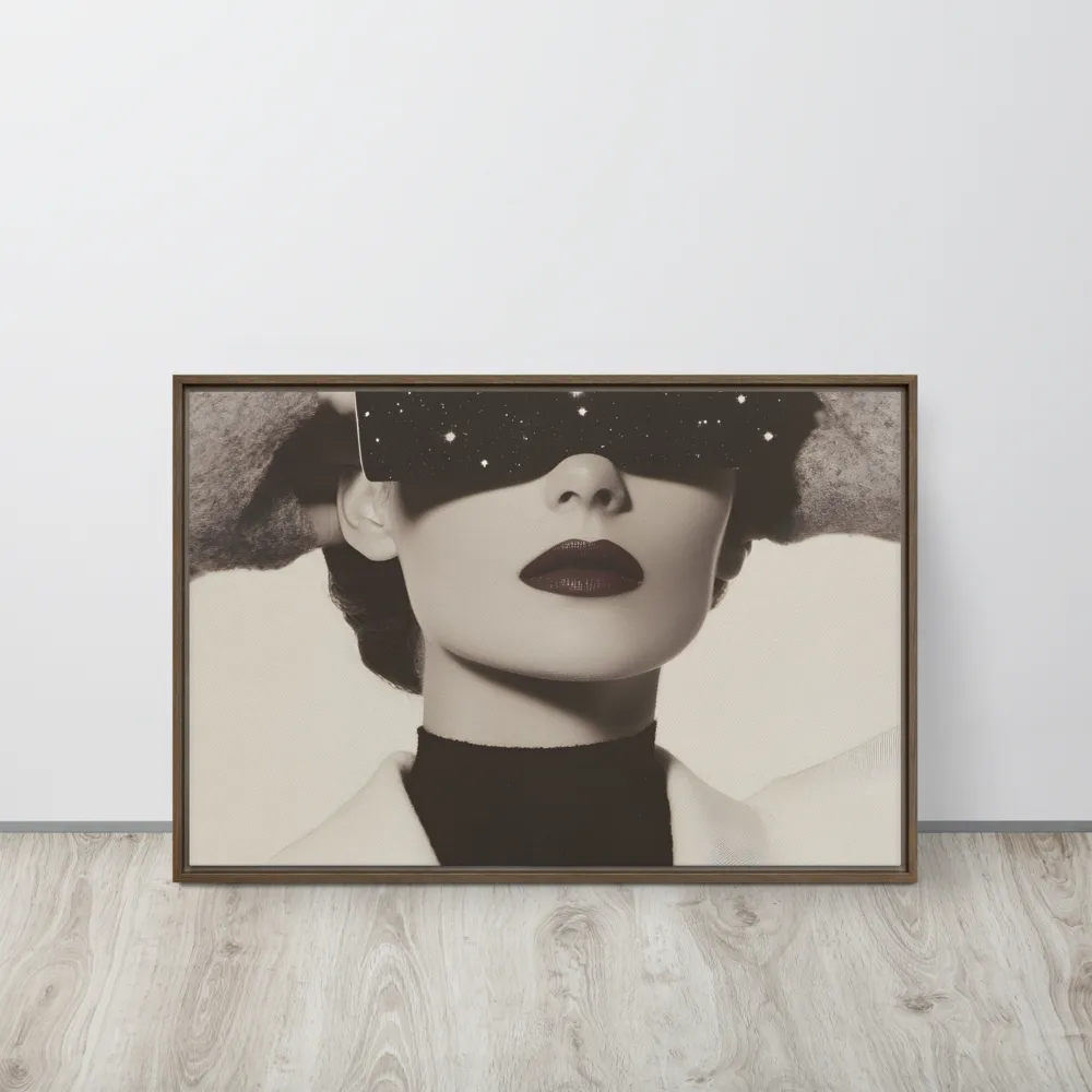 Celestial Elegance | Canvas with Brown Frame | 20″×30″