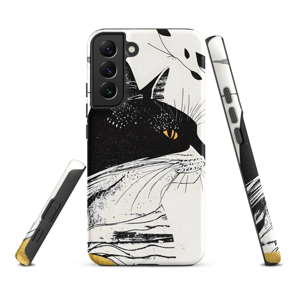 Whiskered Elegance: A Minimalist Cat Profile