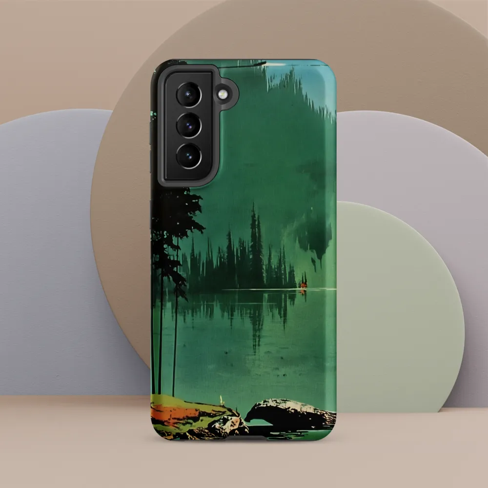 Serenity Reflected: A Tranquil Lake Scene