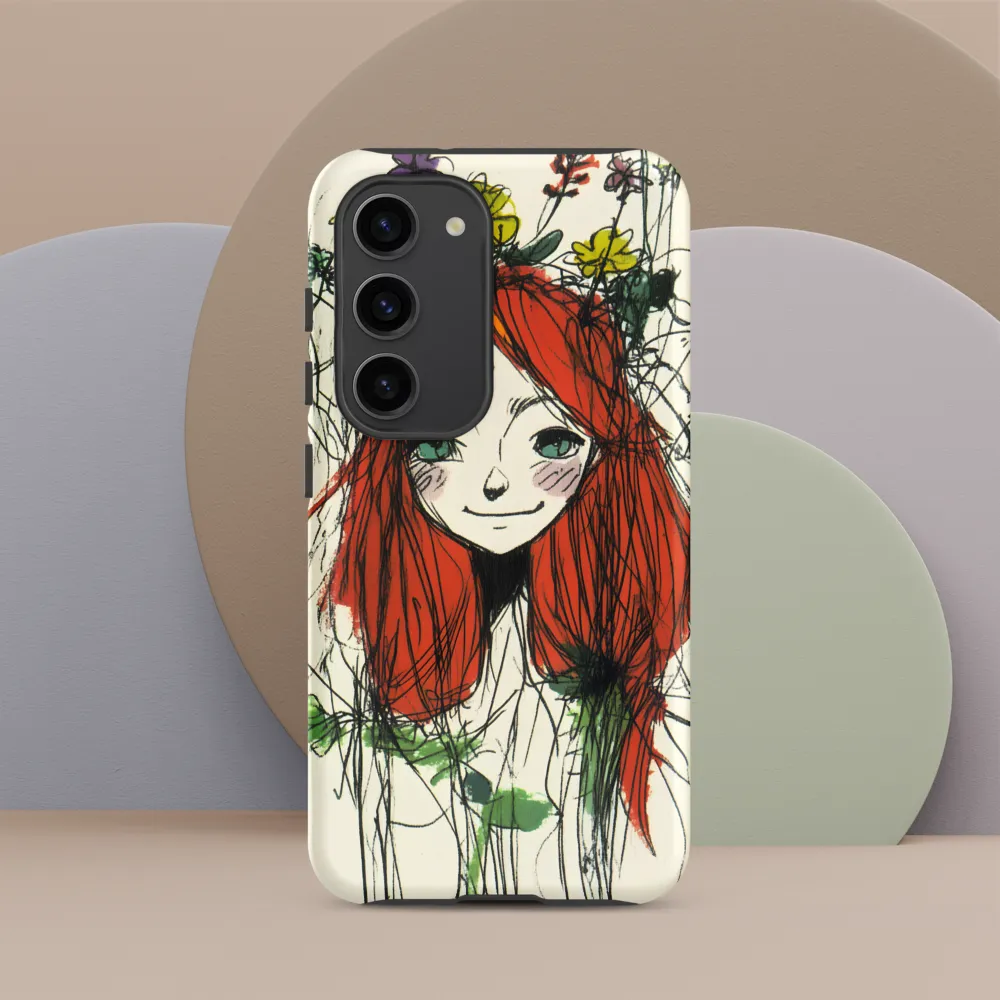 Whimsical Floral Portrait