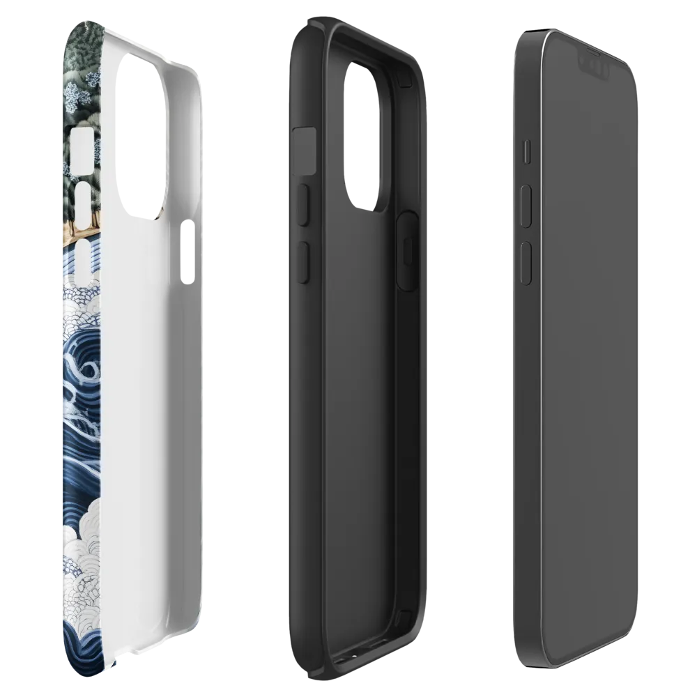 Oceanic Harmony: A Tranquil Landscape | Phone Case |  13 Pro Max | Tough Case | Glossy