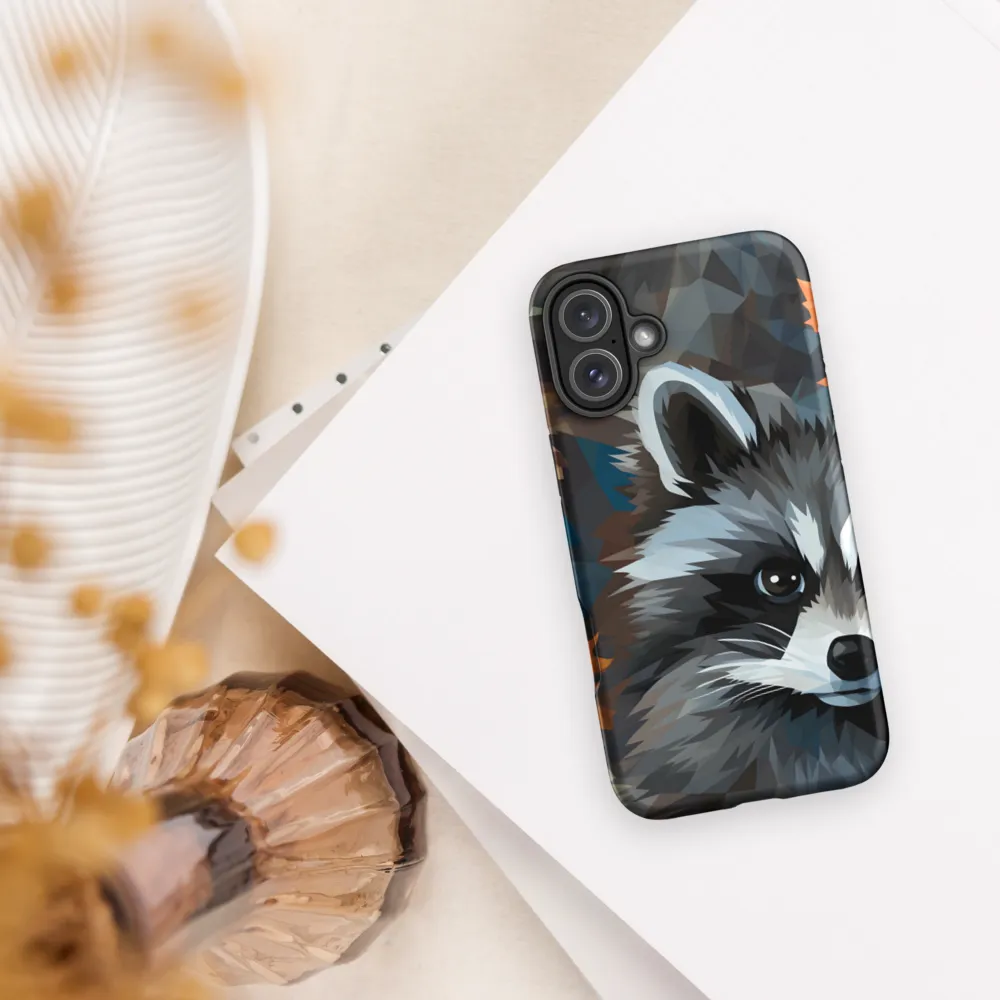 Whispers of Autumn: The Raccoon's Gaze