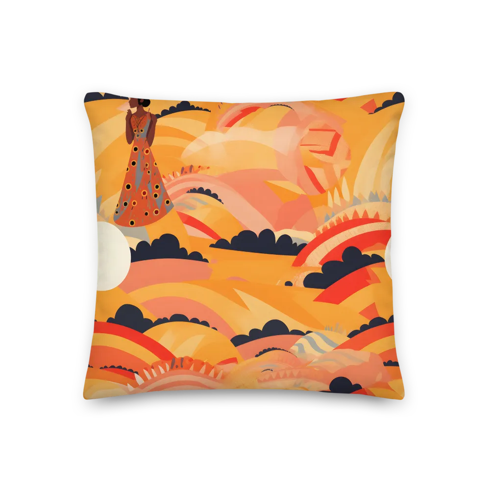 Whispers of the Abstract Horizon | Pillow | 18″×18″