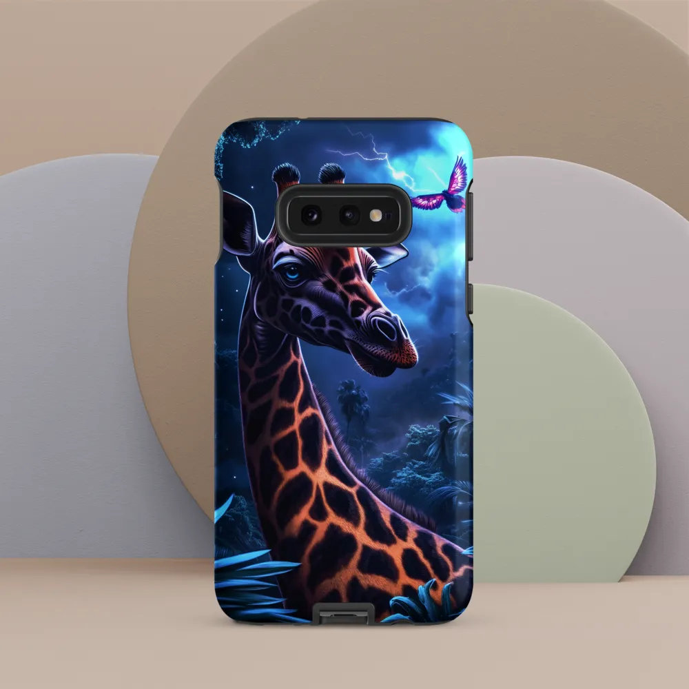 Mystical Giraffe in Twilight Jungle