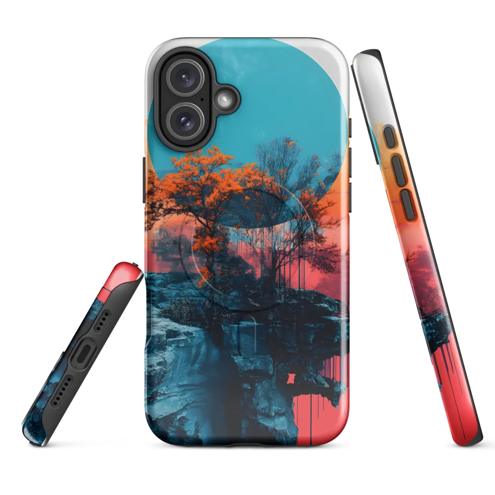 Ethereal Landscapes: A Dance of Color and Form | Phone Case |  16 Plus | MagSafe® Tough Case | Glossy