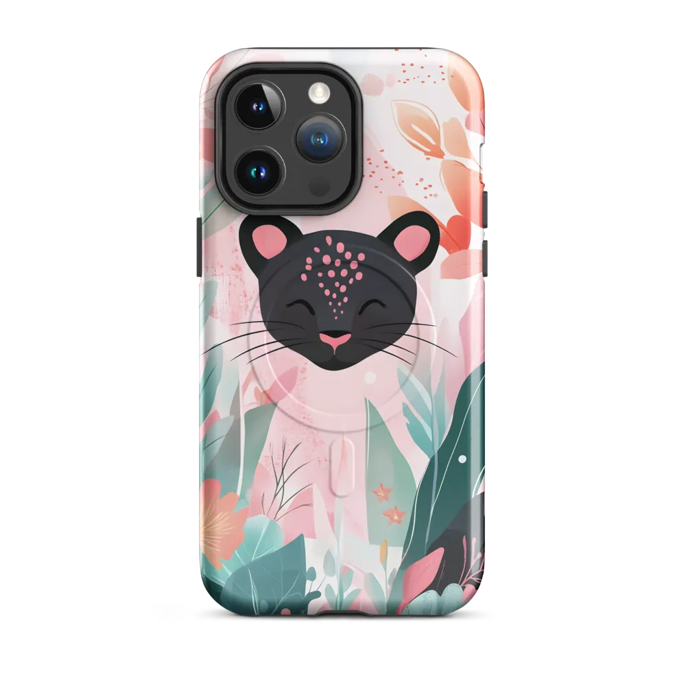 Whimsical Panther in Bloom