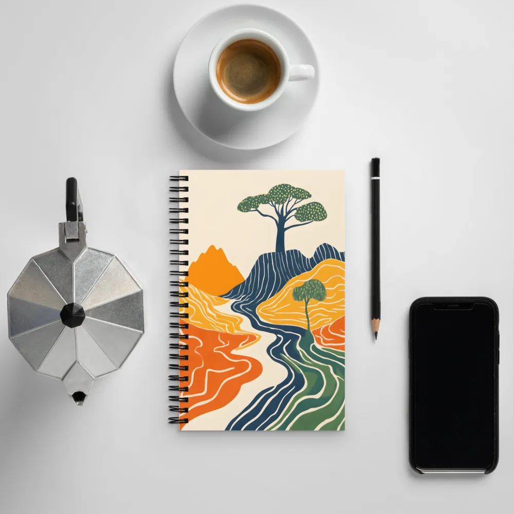 Waves of Serenity | Spiral Notebook