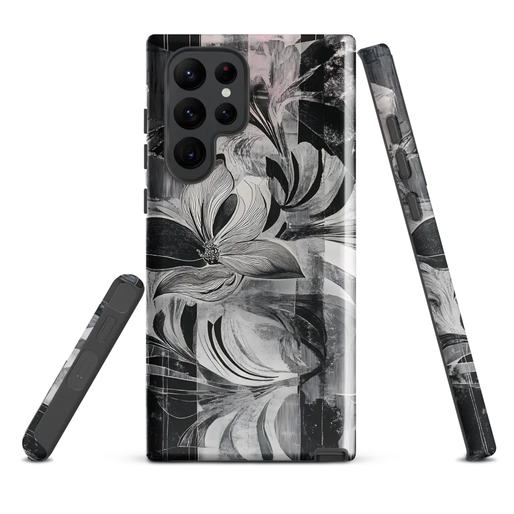 Floral Fusion in Monochrome