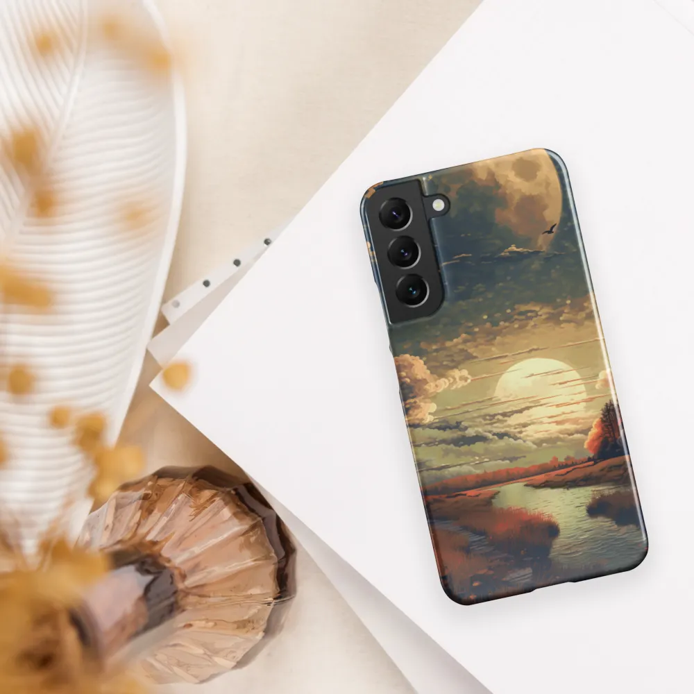 Whispers of Dusk: A Tranquil River Landscape