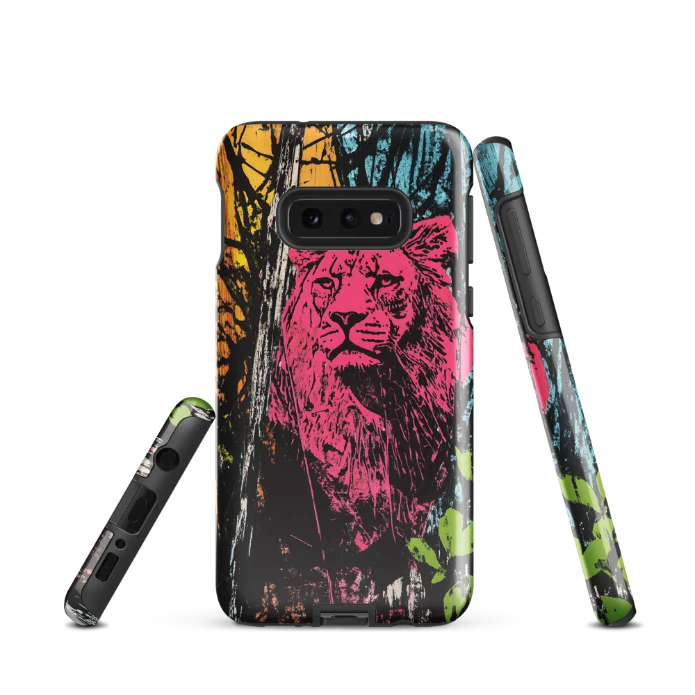 Fierce Vibrance: The Pink Lion