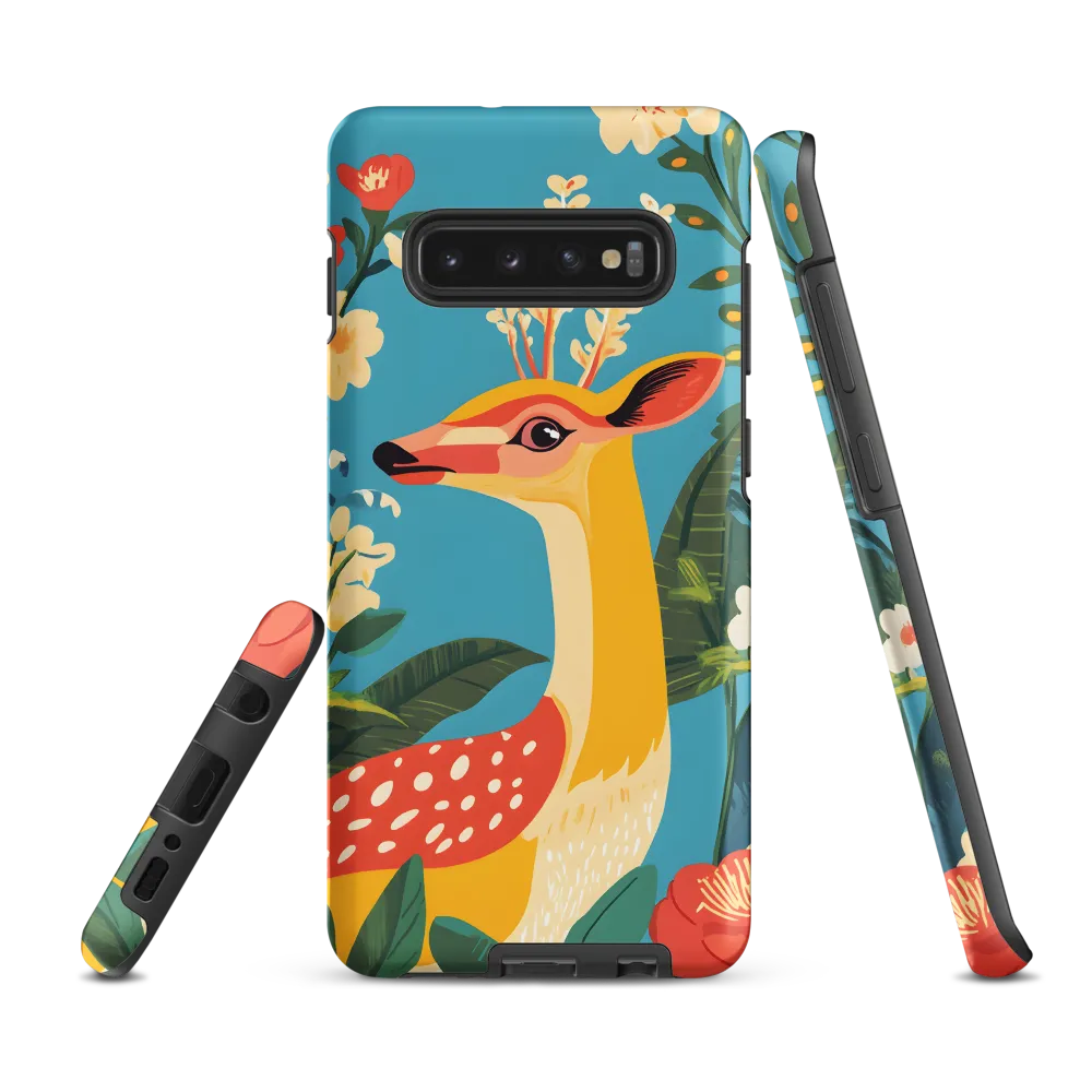 Serene Majesty: A Vibrant Deer Amidst Flora