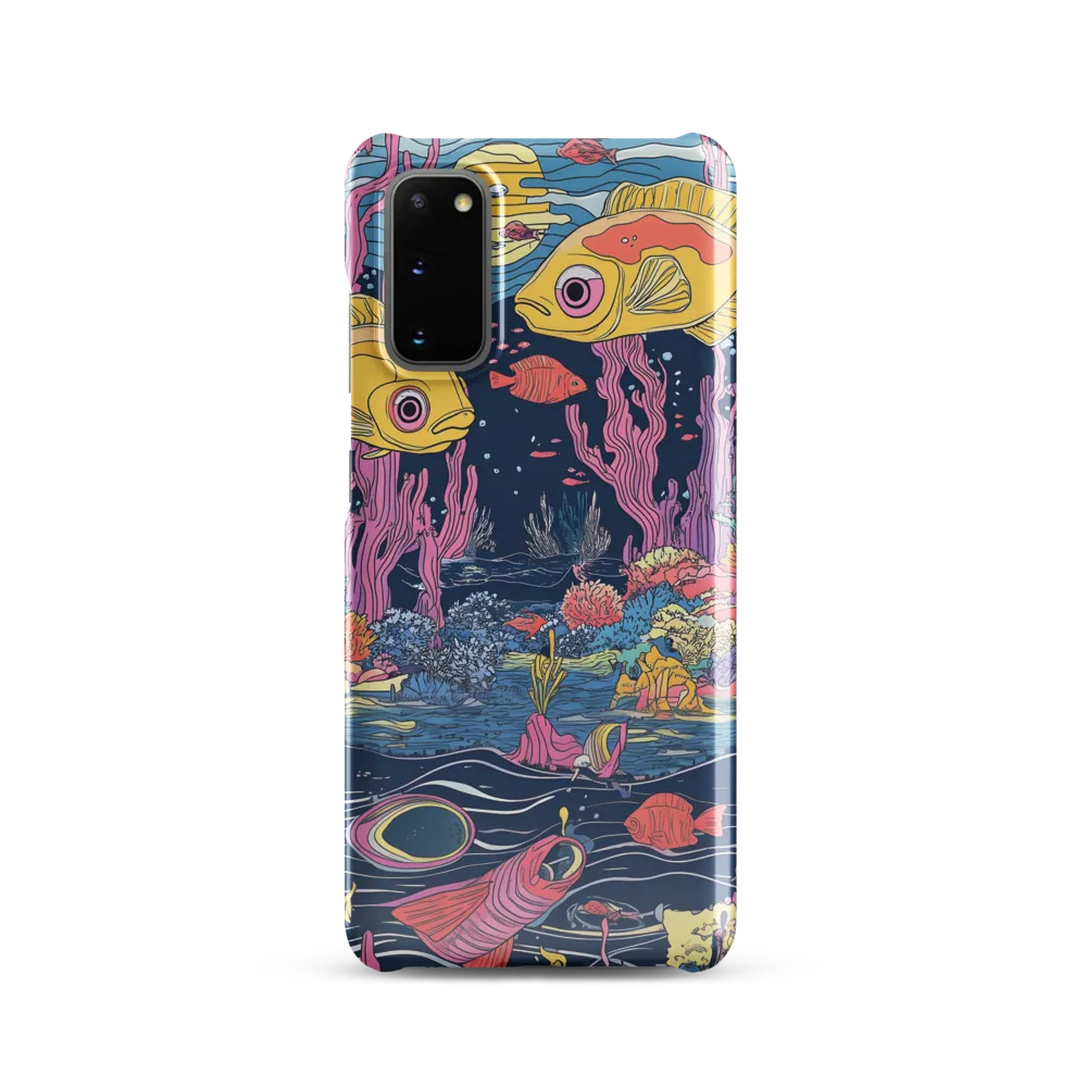 Underwater Dreamscape: A Playful Encounter | Phone Case |  S20 | Snap Case | Glossy