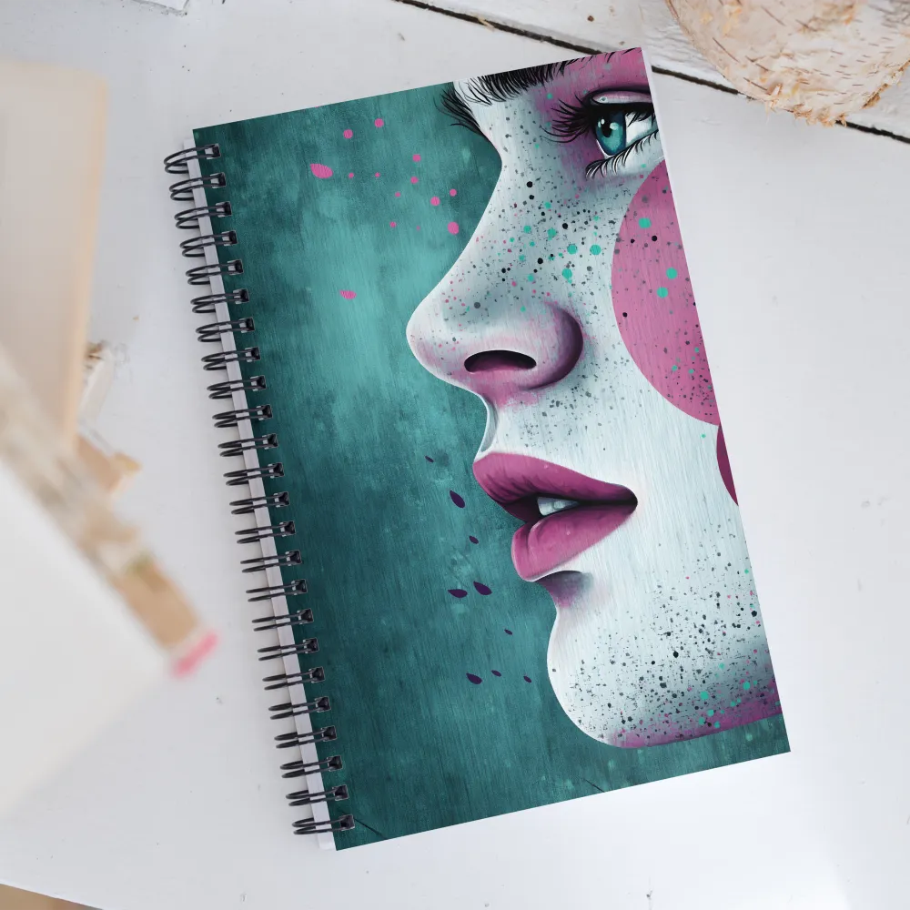 Modern Serenity in Profile | Spiral Notebook