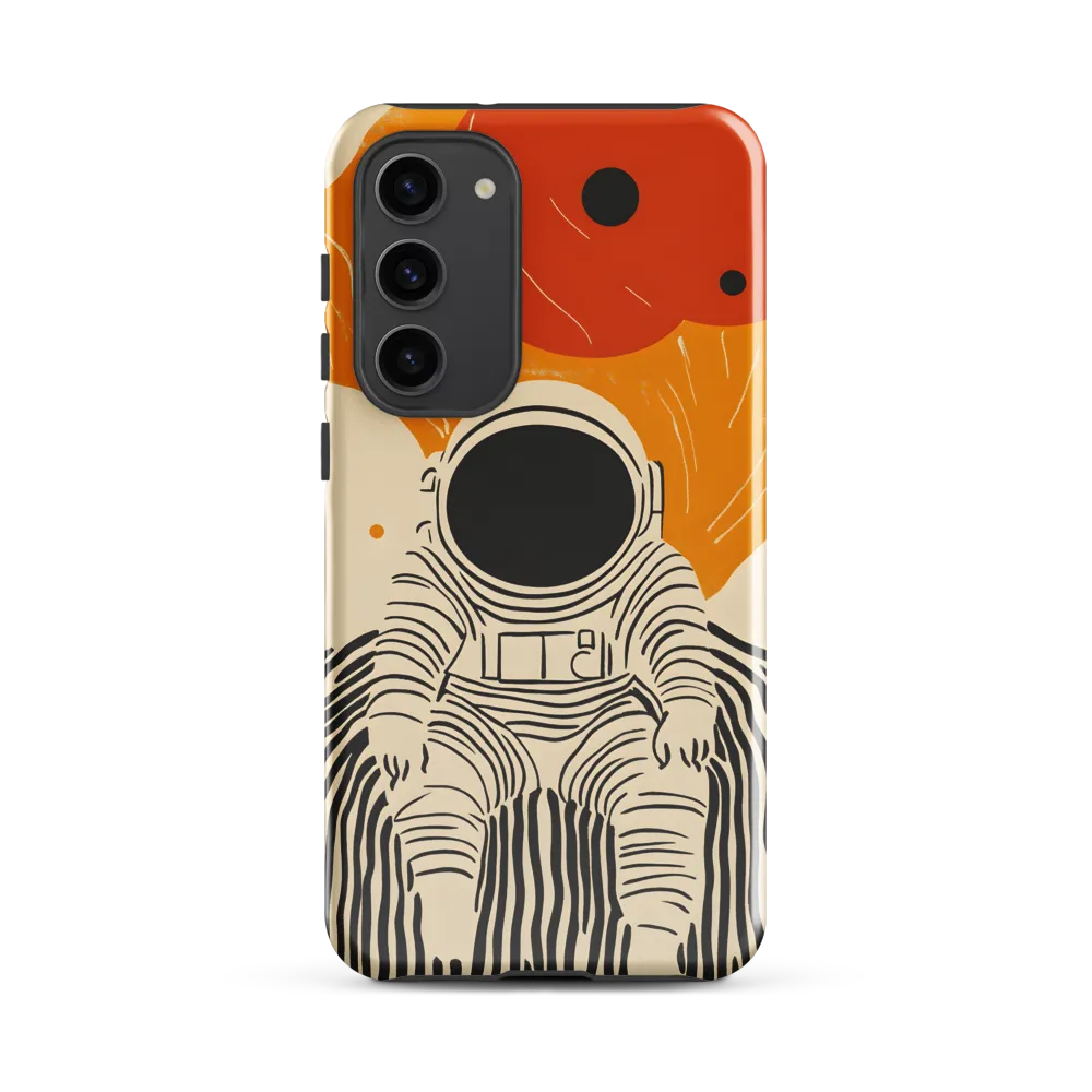 Astronaut in Cosmic Thoughts | Phone Case |  S23 Plus | Tough Case | Glossy