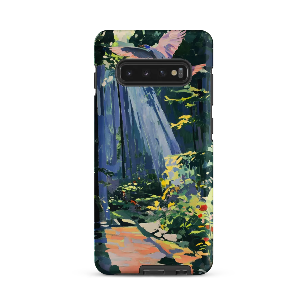 Flight of Light: A Serene Forest | Phone Case |  S10 Plus | Tough Case | Matte