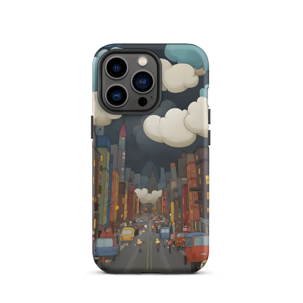 Urban Symphony: A City Awakens at Dusk | Phone Case |  13 Pro | Tough Case | Matte
