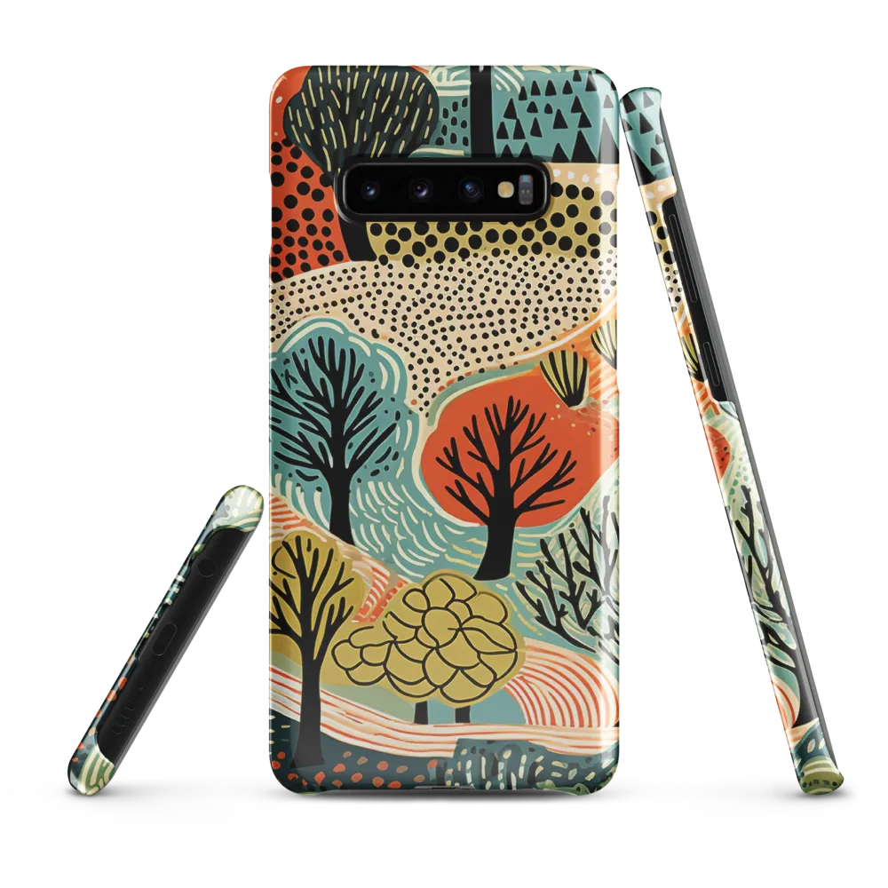 Whimsical Forest Patterns | Phone Case |  S10 Plus | Snap Case | Glossy