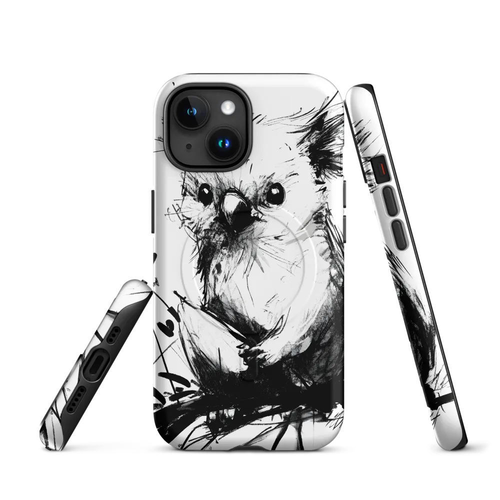Whimsical Koala in Ink