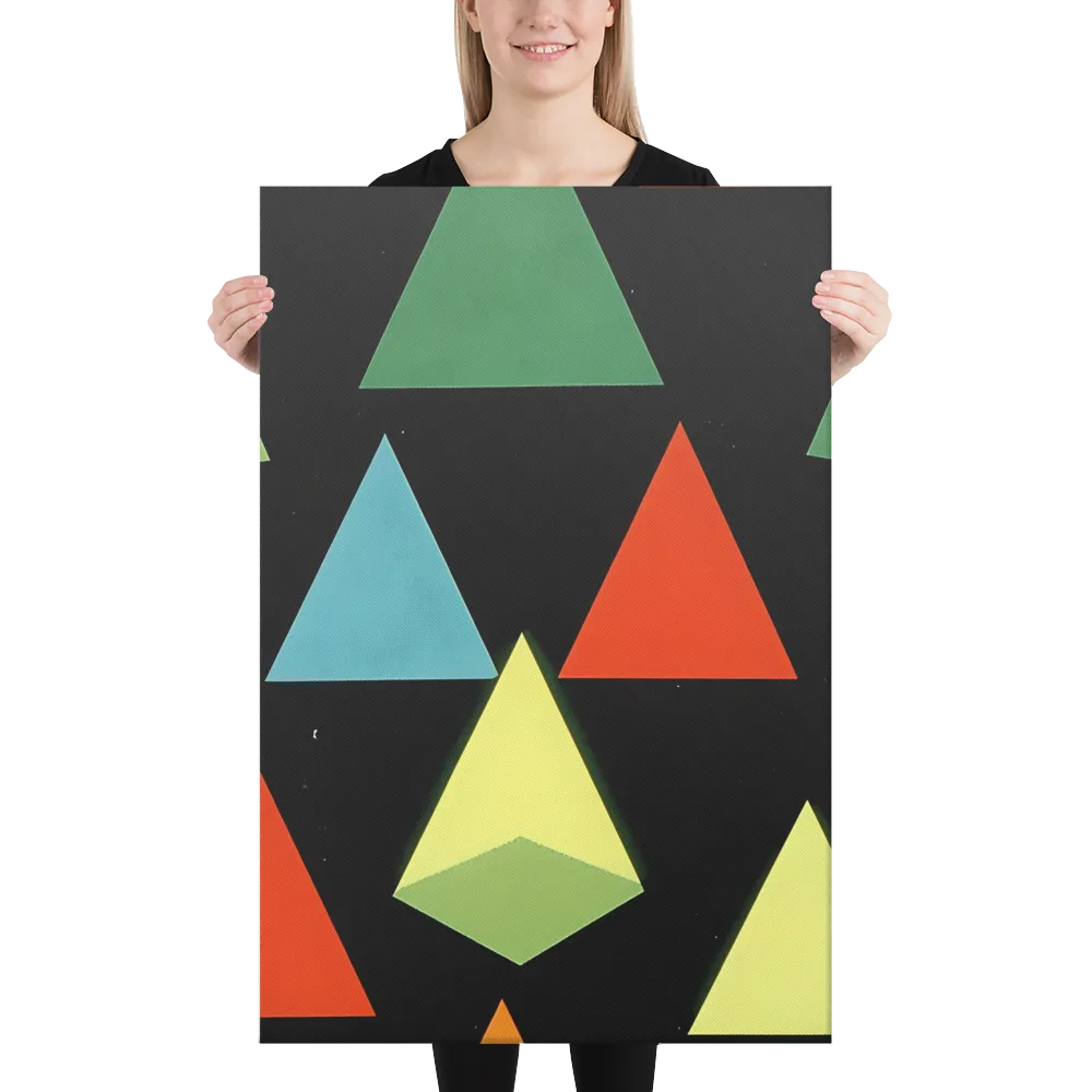 Geometric Harmony in Color | Canvas | 24″×36″