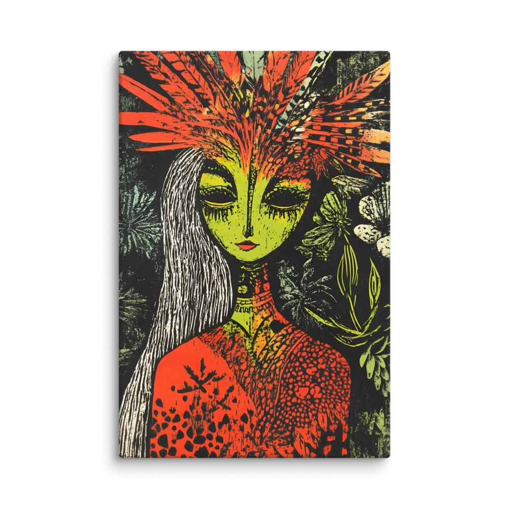 Mystical Flora: A Surreal Portrait