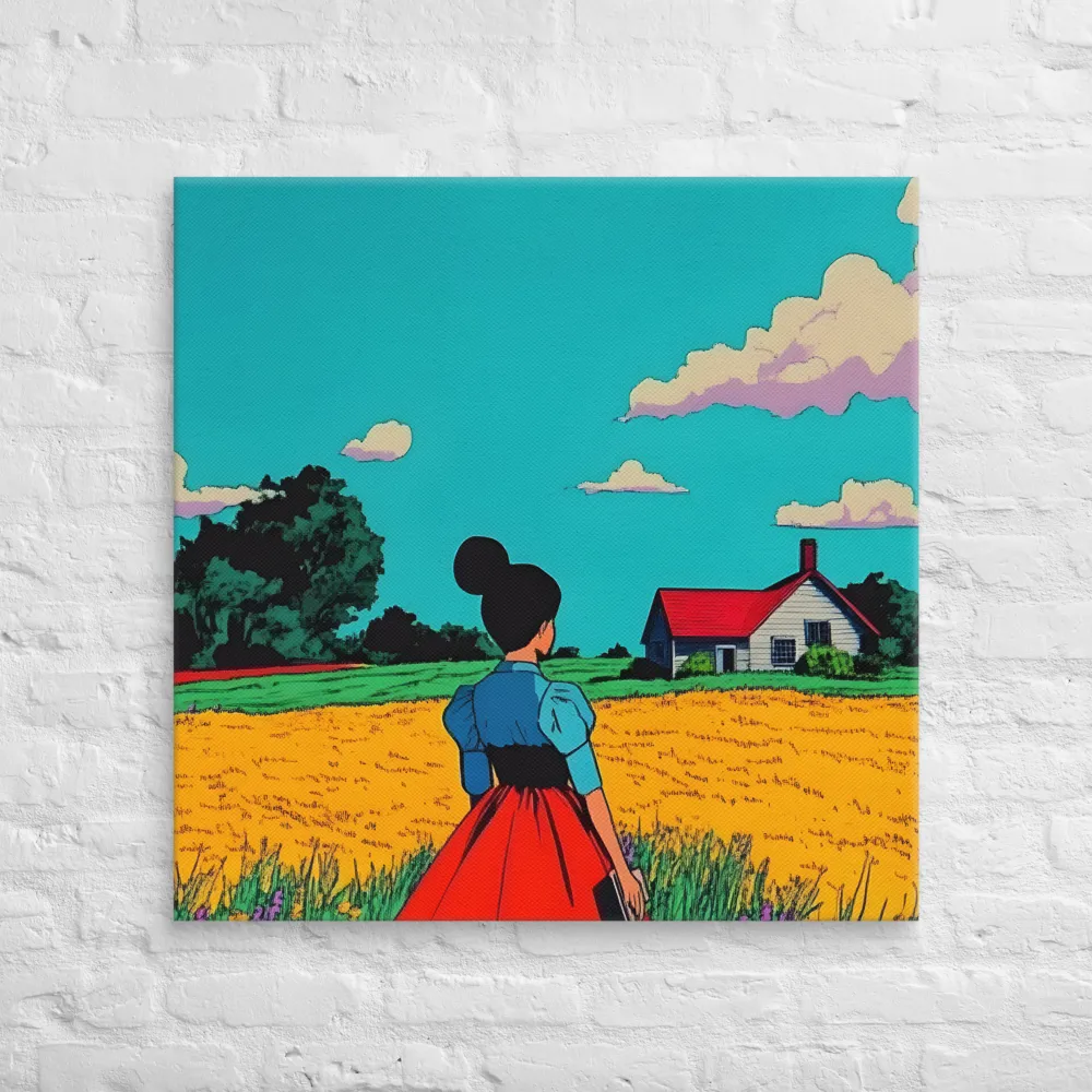 Whispers of a Sunlit Meadow | Canvas | 32″×32″