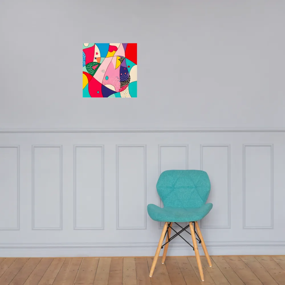Playful Geometry in Color | Poster | 16″×16″