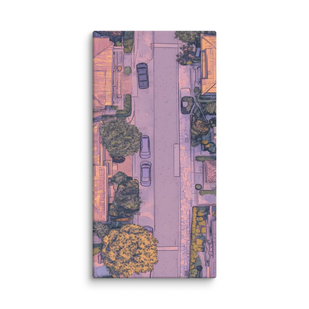 Aerial Serenity: Suburban Oasis | Canvas | 10″×20″