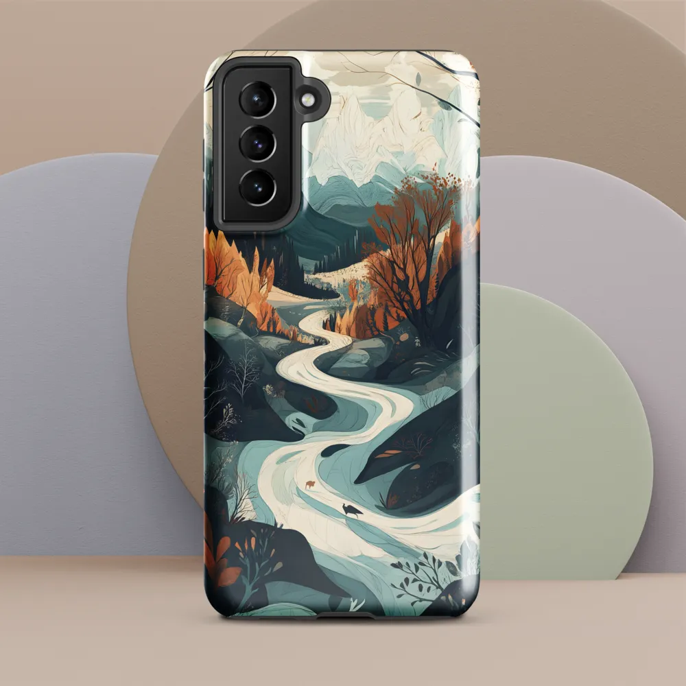 Winding Serenity: A Digital Landscape