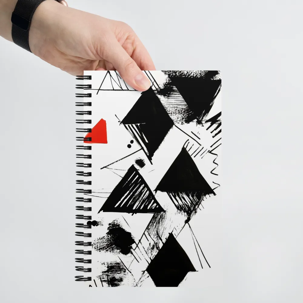 Dynamic Geometric Harmony | Spiral Notebook