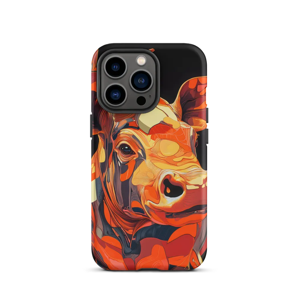 Modern Serenade: The Vibrant Cow