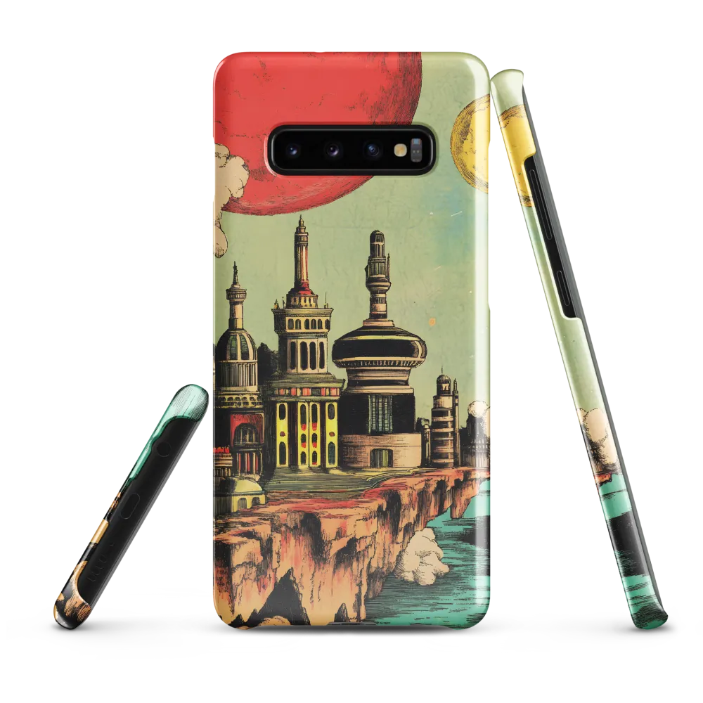 Edge of Fantasy: A Surreal Cityscape | Phone Case |  S10 Plus | Snap Case | Glossy