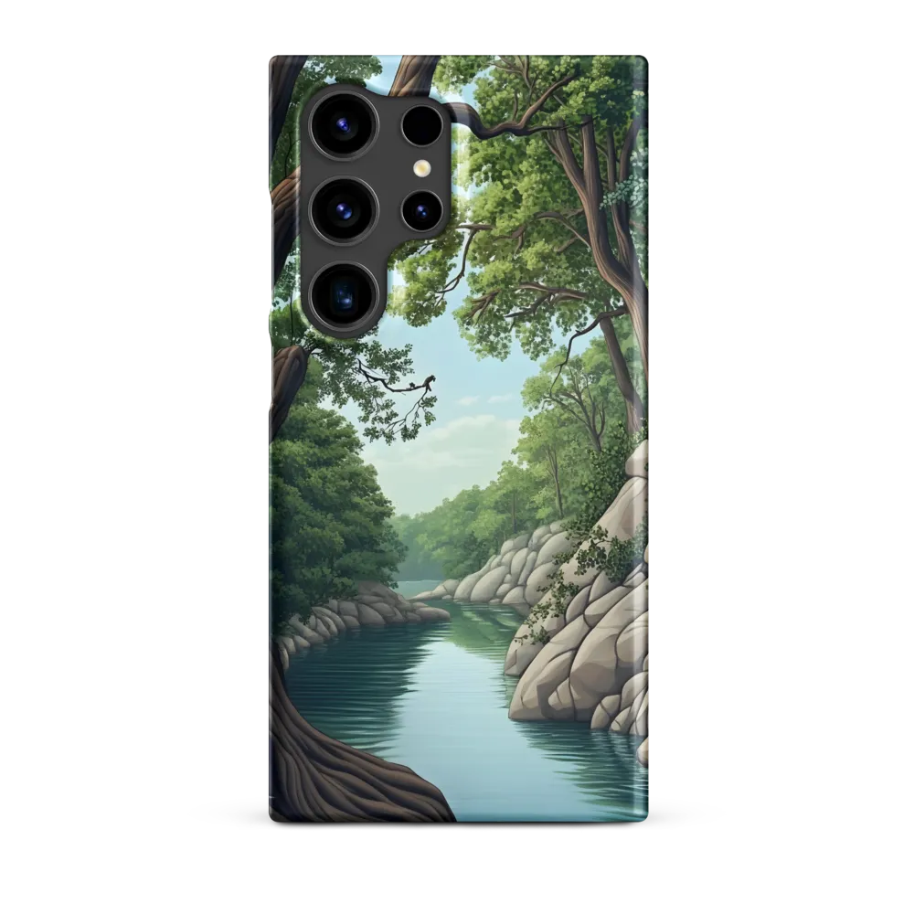 Tranquil Reflections: A Serene River Landscape