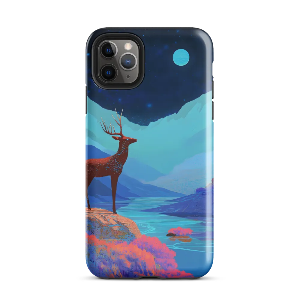 Cosmic Serenity: The Starlit Stag | Phone Case |  11 Pro Max | Tough Case | Glossy