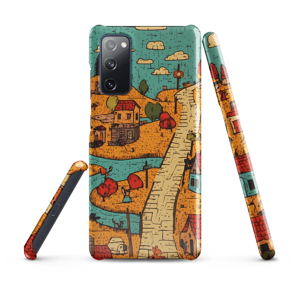 Whimsical Village Landscape