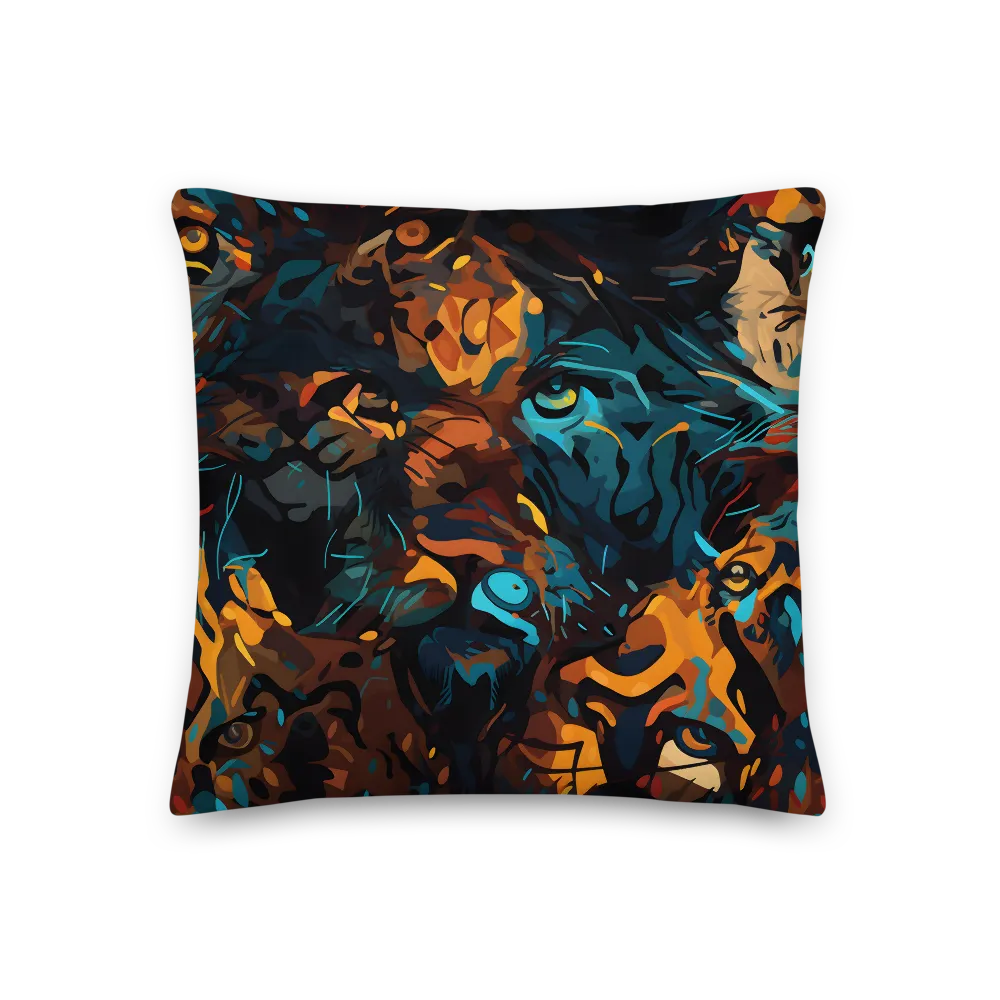 Tropical Enigma: A Wildlife Quartet | Pillow | 18″×18″