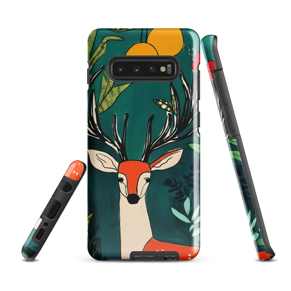 Nature's Embrace: The Majestic Deer | Phone Case |  S10 Plus | Tough Case | Glossy