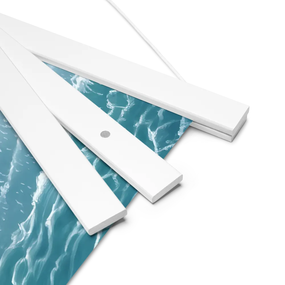 Serenity by the Shore | Poster With White Wood Hanger | 18″×18″
